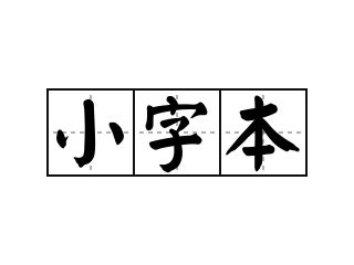 小字意思|小字的解释